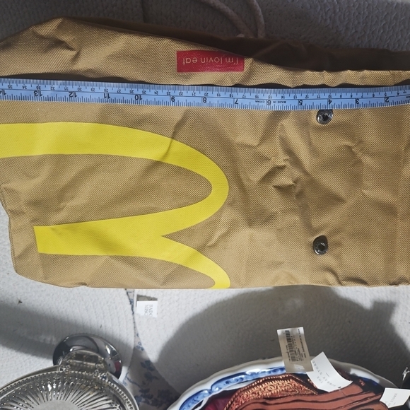 Source Unknown Brown and Yellow Shoulder Bag - Picture 7 of 12